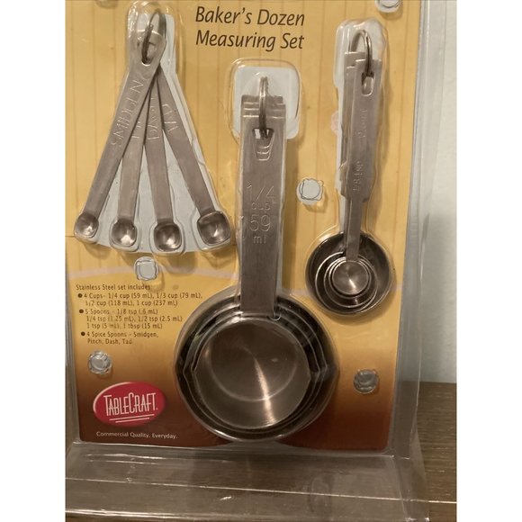 TableCraft Baker's Dozen Measuring Set Stainless steel New in Box - Picture 8 of 8
